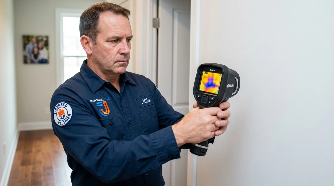 Thermal imaging leak detection by Johns Plumbing LLC in Perkasie
